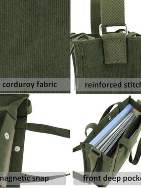 Mid size corduroy tote bag